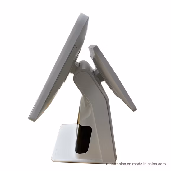 Terminal POS blanco de 15,6/18,5 pulgadas y sistema POS de caja registradora con escaneo infrarrojo y pantalla para el cliente OEM