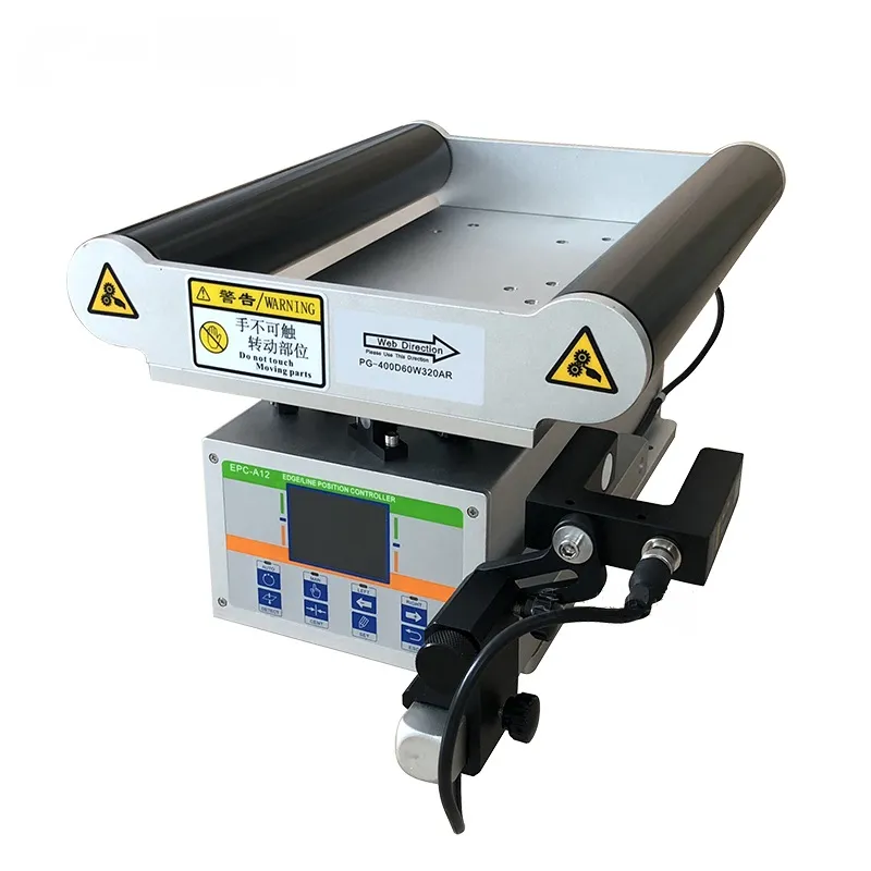 Sistema de guía web con sensor fotoeléctrico para textiles y telas no tejidas